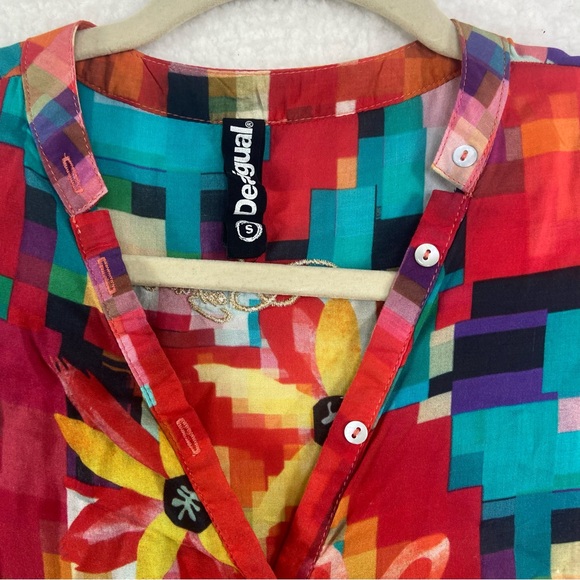 Desigual Women's Begona multicolor Woven Long Sleeve Shirt - Picture 4 of 10